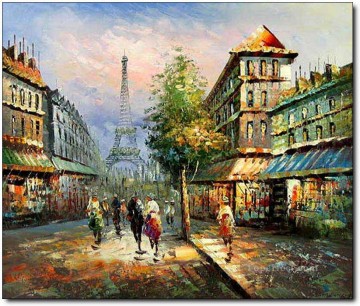 パリ Painting - パリのストリートシーン 40